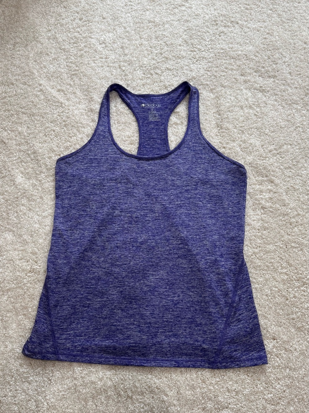 Women’s Purple Heather Racerback Performance Tank - Unknown Brand